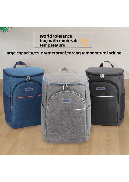 30L Yalıtımlı Piknik Sırt Çantası - Alüminyum Folyo Astarlı Büyük Kapasiteli Termal Öğle Yemeği Çantası, Açık Hava Için Taşınabilir Soğutucu, Çift Omuzlu Yemek Çantası (Yurt Dışından) modelleri