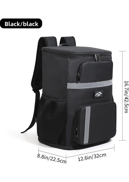 30L Yalıtımlı Piknik Sırt Çantası - Alüminyum Folyo Astarlı Büyük Kapasiteli Termal Öğle Yemeği Çantası, Açık Hava Için Taşınabilir Soğutucu, Çift Omuzlu Yemek Çantası (Yurt Dışından) fırsatları