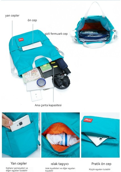 Yeni Açık Spor Eğlence Sırt Çantası Spor Sırt Çantası Seyahat Sırt Çantası Su Geçirmez Katlanabilir Çanta (Yurt Dışından) modelleri