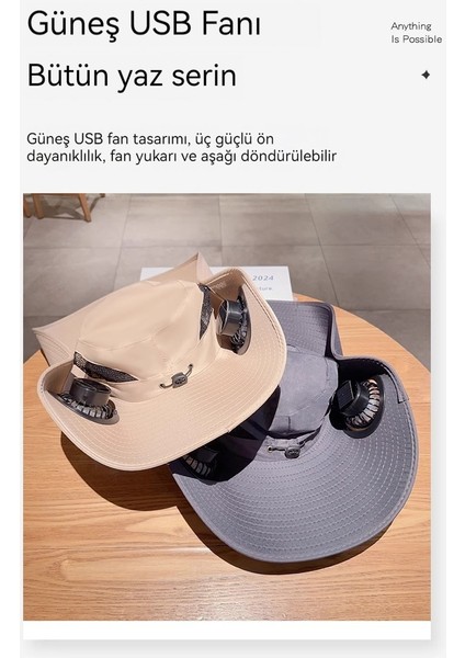 Güneş Fan Kapağı Büyük Saçak Güneşlik Şapka Erkek Yaz Açık Balıkçılık Güneş Koruyucu Şapka Anti-Uv Dağcılık Şapka Kadın (Yurt Dışından) fiyatları