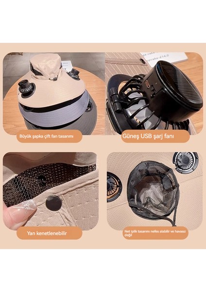 Güneş Fan Kapağı Büyük Saçak Güneşlik Şapka Erkek Yaz Açık Balıkçılık Güneş Koruyucu Şapka Anti-Uv Dağcılık Şapka Kadın (Yurt Dışından) modelleri
