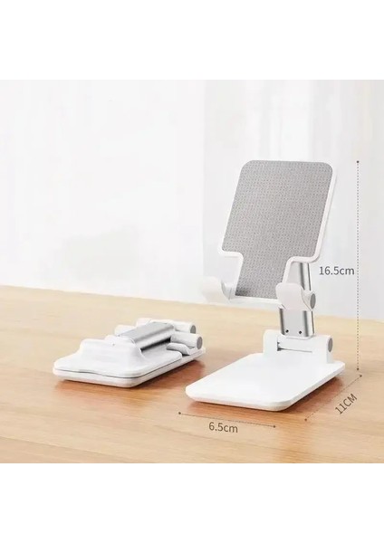 Ayarlanabilir Masaüstü Telefon Tutucu Stand Tablet Tembel Montaj Tablet Esnek Iphone 16 15 14 13 Samsung Xiaomicolor: Beyaz (Yurt Dışından)