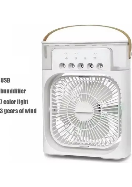 Yeni 3'ü 1 Arada Fan, Klima, Mini Ev Hava Soğutucu, LED Gece Işığı, Taşınabilir Nemlendirici, Klima Fanı, Ofis ve Hocolor: 2 (Yurt Dışından)