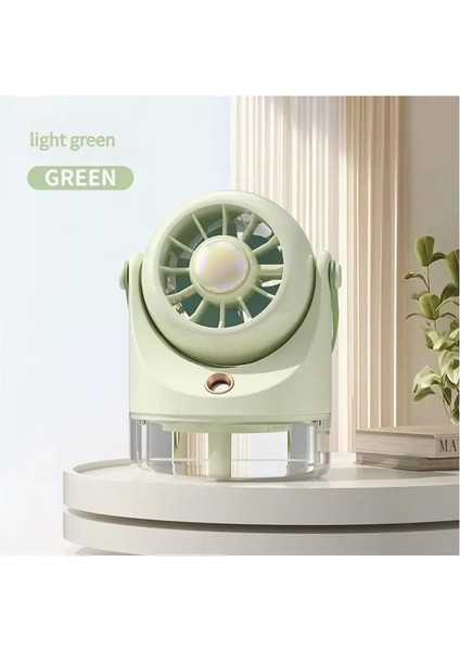 Sun USB Şarj Mini Elektrik Fan Masaüstü Sprey Klima Fanı 3 Sınıf Klima Su Soğutma Fanı USB Typcolor: Açık Yeşil (Yurt Dışından)