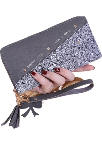 Uzun Bayan Fermuar Cüzdan Kadın Kore Versiyonu (Yurt Dışından)