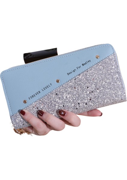 Uzun Bayan Fermuar Cüzdan Kadın Kore Versiyonu (Yurt Dışından)