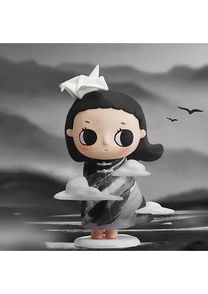Pop Mart Nyota Your Way Seri Serisi Kutu Kutusu Guess Toys Oyuncak Bebeği Sevimli Anime Figür Masaüstü Süsler: Duygu (Yurt Dışından)