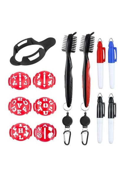 Jdxhlau 4 Adet Golf Topu Işaretleme Hattı, Golf Topu Işaretleme Aracı, 2 Paket Golf Temizleme Fırçası, Topunuzu Işaretlemek Için Golf Topu Işaretleme (Yurt Dışından) fiyatları