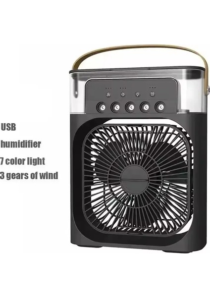 Yeni 3'ü 1 Arada Fan, Klima, Mini Ev Hava Soğutucu, LED Gece Işığı, Taşınabilir Nemlendirici, Klima Fanı, Ofis ve Ho Renk: 3 (Yurt Dışından)