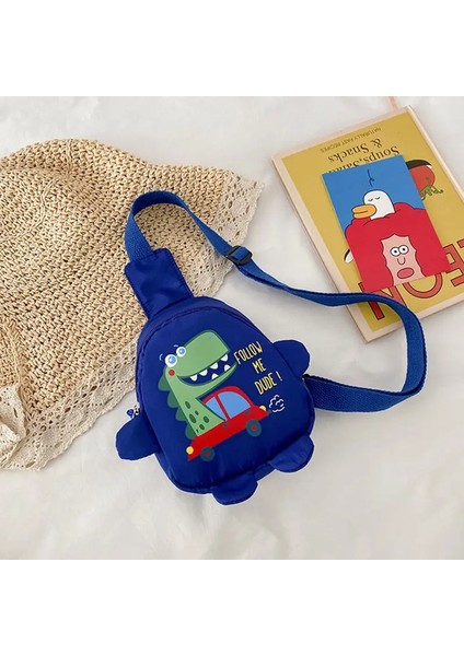 Sevimli Karikatür Yürümeye Başlayan Omuz Çantaları Bebek Açık Seyahat Çocukları Messenger Çantaları Unisex Dinozor Mini Rahat Göğüs Çantası Renk: 4 (Yurt Dışından)