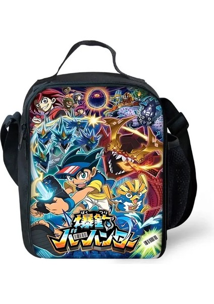 Çocuk Yalıtımlı Anime Beyblades Erkek ve Kız Öğrencisi Açık Mekan Piknik Rezuar Termal Soğutucu Öğle Yemeği Kutusu Renk: 4 (Yurt Dışından)