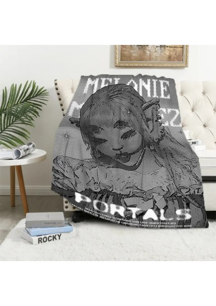 Nie Martinez Singer Crybaby Müzik Albümü At Atma Mikrofiber Battaniye Kaık Yatak Battaniyeleri Atıyor Kral Kapak Diz Kanepe Yatak Şekerleme Rengi: S3496/BOYUT: 75X100CM (Yurt Dışından)