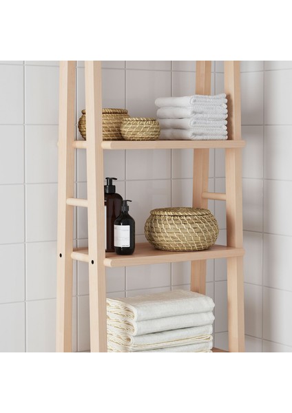 Vılto Raf 46X150 cm Huş Masif Ahşap Ayarlanabilir Ayaklı Banyo Rafı indirimleri