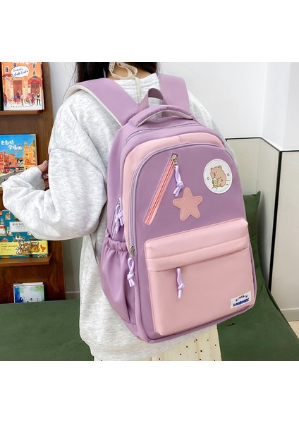 4 Parçalı Preppy Okul Çantası, Ilkokul ve Ortaokul Öğrencileri Için Sırt Çantası, Çok Bölmeli Sırt Çantası (Yurt Dışından) modelleri