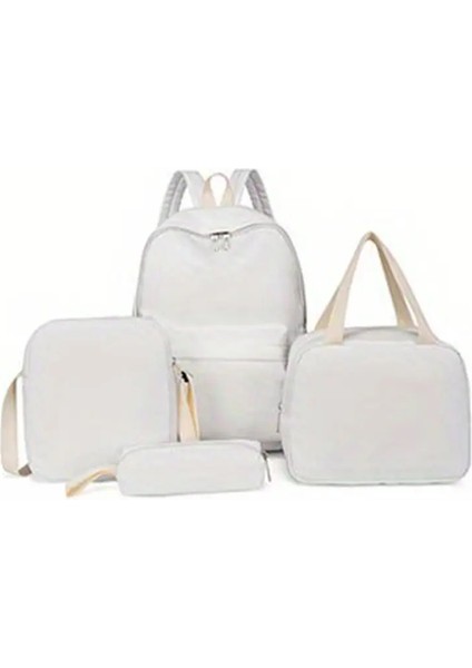 4pcs Bagset Yüksek Kaliteli Naylon Kadınlar Sırt Çantası Kadın Seyahat Çantası Sırt Çantaları Kızlar Için Okul Çantası (Yurt Dışından)