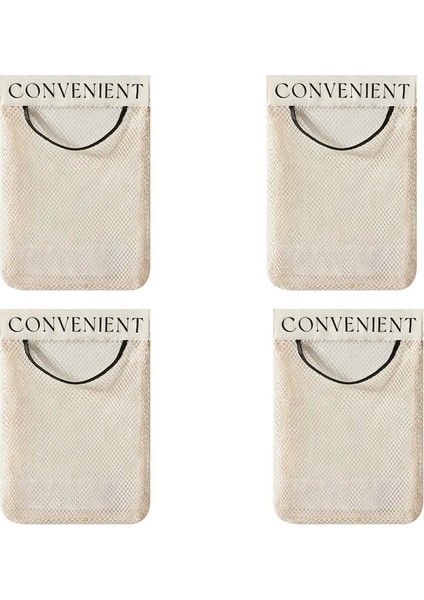 Duvara Monte Çanta Organizatör Mutfak Karmaşası Için Asılı Örgü, Mutfak Rengi Için Alan Tasarruflu Depolama Çantası Organizatörü: 4 Adet (Yurt Dışından)