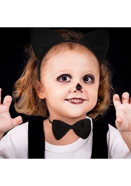 Kedi Kostüm Taç Kuyruk Papyon Seti 1 Adet (5047) modelleri