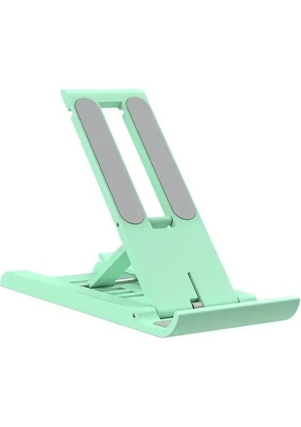 Masaüstü Katlanabilir Telefon Tutucu Stand Taşınabilir Tablet Stand Masası Iphone 13 Pro iPad Mobil Telefon Tableti 12 Rengi Altında: Yeşil (Yurt Dışından)