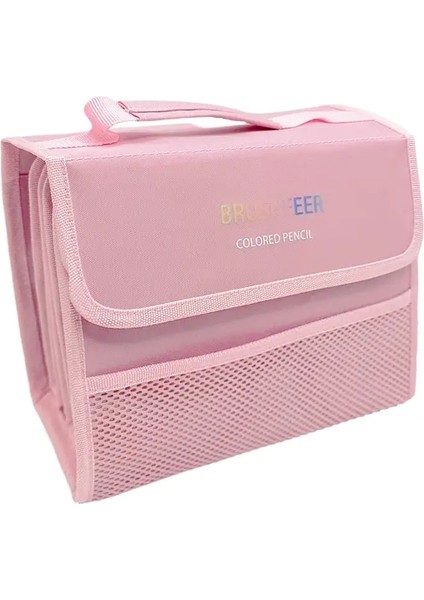 Yüksek Kaliteli 200 Delikli El Tipi Kalem Kasası Renkli Eskiz Kalemler Kırtasiye Sanatçılar ve Öğrenciler Için Depolama Çantası: 200 Delik Siyah (Yurt Dışından)