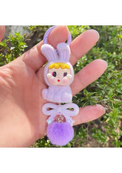 Yeni Crybaby Kawaii Tears Serisi Keychai Oyuncak Kolye Karikatür Parçacıkları Anahtar Çanta Çantası Cep Telefonu Cazibesi Hediye Renk: E (Yurt Dışından)