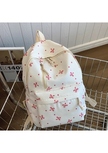 Okula Dönüş Sezon Oyuncu Yay Baskı Sırt Çantası Kapitone Çok Cep Ayarlanabilir Kayışlar Günlük Usecolor Için Büyük Kapasiteli Sırt Çantası: Pembe (Yurt Dışından)