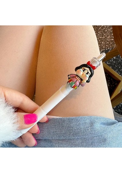 1/5pcs Crybaby Nötr Kalem Karikatür Serisi Kawaii 0.5mm Siyah Kalem Karikatür Okul Öğrenci Ofisi Kırtasiye Çocuk Günü Hediye Renk: D (Yurt Dışından)