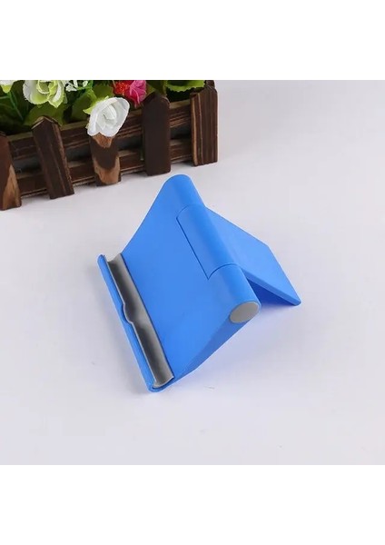 Evrensel Katlanabilir Masa Cep Telefonu Tutucu Montaj Cep Telefonu Tablet Masaüstü Braketi iPhone Mini/pro/max/artı Xiaomi Renk: C11-MAVI (Yurt Dışından)