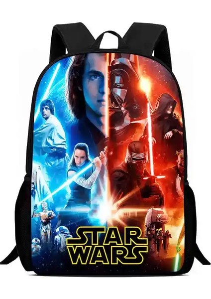 Mochila Okul Sırt Çantası Çocuk Için, Karikatür Yıldız-Savaşlar Kızlar Için Okul Çantaları, Büyük Kapasiteli Çocuk Sırt Çantası 5-10 Renk: COLOR004/BOYUT: 15 Inç (Yurt Dışından)