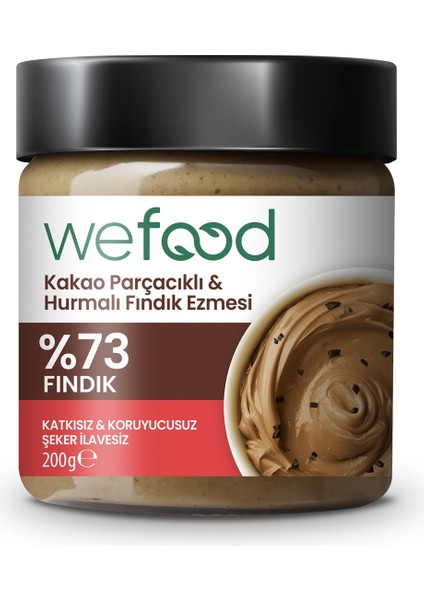 Kakao Parçacıklı Hurmalı Fındık Ezmesi 200 gr 8683347035069
