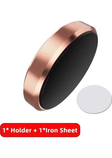 Manyetik Araba Telefon Tutucusu Evrensel Araba Telefon Stand Iphone Samsung Xiaomi Huawei Gösterge Paneli Duvar Monte Araba Mıknatıs Etiket Renk: Gül Altın (Yurt Dışından)