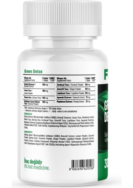 Green Detox - 30 Tablet fiyatları