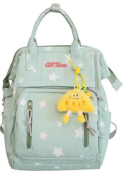 Yıldız Sırt Çantası Rahat Sevimli Sırt Çantaları El Çantası Modaya Uygun Okul Çantaları Kız Tasarımcı Çanta Karikatür Sırt Çantaları Mochila Рюкзак Renk: Yeşil (Yurt Dışından) fiyatları
