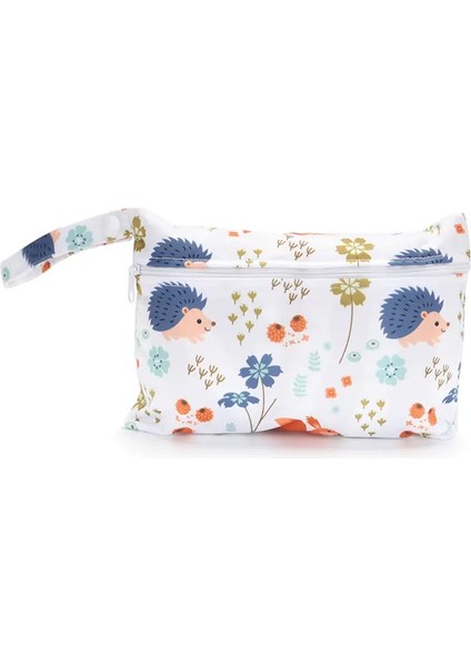 Küçük Islak Çanta 15*22.5 cm Yıkanabilir Yeniden Kullanılabilir Bez Bebek Bezi Çantaları Su Geçirmez Yüzme Sporu Seyahat Taşıma Çantası Rengi: Sm9 (Yurt Dışından)