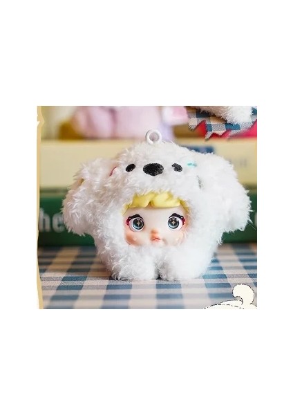 Kutu Nommi Loveless Asla Bitmeyen Seri Sevimli Vinil Peluş Bebek Li Çanta Kawaii Nommi Anime Figür Çantası Kolye Sürpriz Oyuncak Renk: Kremsi - V4 (Yurt Dışından)