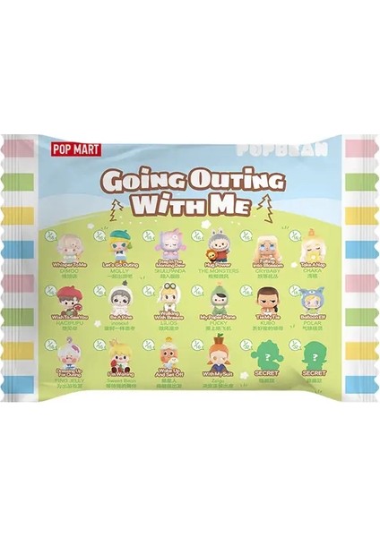 Popmart Pop Bean Me With Me Serisi Mini Kutu Anime Action Figür Tahmin Tahmini Bebek Bebekler Model Hediye Kol: 1 Kutu (Yurt Dışından)