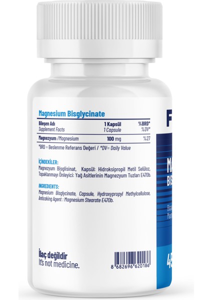 Magnesium Bisglycinate - 45 Kapsül fiyatları