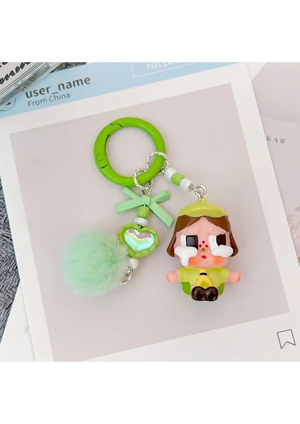 Yeni Mini Crybaby Keychain Karikatür Yaratıcı El Taşıma Üç Boyutlu Bebek Okul Çantası Kolye Araba Ana Zinciri Kadınlar ve Erkekler Hediye Renkleri: 6 (Yurt Dışından)