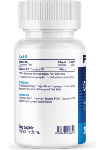 Coenzyme Q 10 - 30 Kapsül x 2 Adet fiyatları