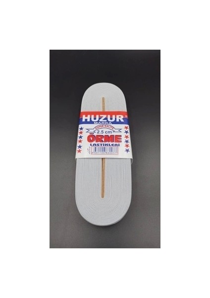 Beyaz - 2.5cm Paça Lastik Geniş 10MT. (5047)