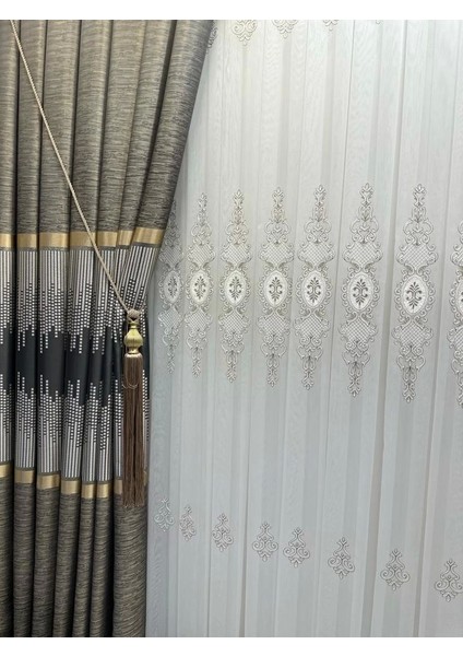 Nivemeshome Amasra FT614164 V-2503 Yeşil 1/3 Sık Pileli Fon Perde Apm fırsatları
