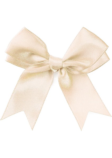 10 Adet Ekru Saten Fiyonk Süsleme Kurdele Seti