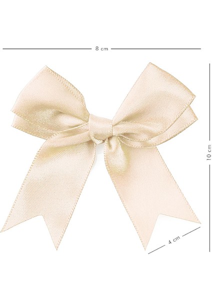 10 Adet Ekru Saten Fiyonk Süsleme Kurdele Seti fiyatları