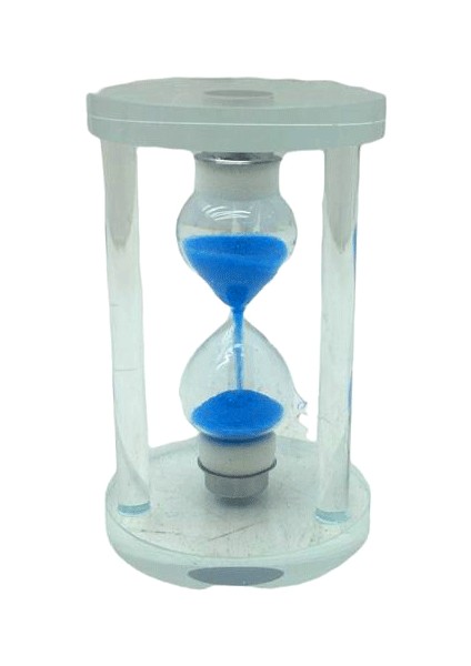 Küçük Cam Kum Saati Cam Standlı (5047)
