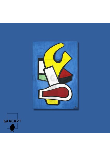 Tekli Dikey Kanvas Tablo Ünlü Eserler Fernand Leger Architecturale modelleri