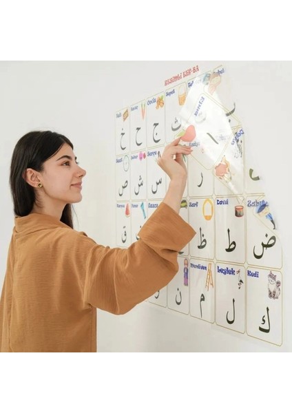 100X150 cm Statik Kağıt Elif-Ba Öğrenme Tahtası (5047) fırsatları