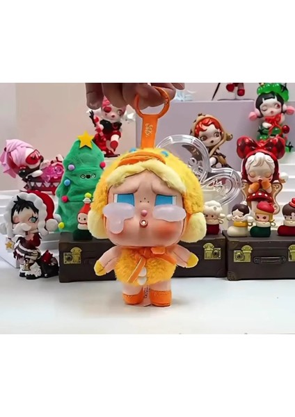 2025 Yeni Crybaby Crying Again Seri Serisi Kutu Figürleri Vinil Yüz Bebek Crybaby Kolye Keychain Kutusu Oyuncak Hediye Renk: Siyah (Yurt Dışından)