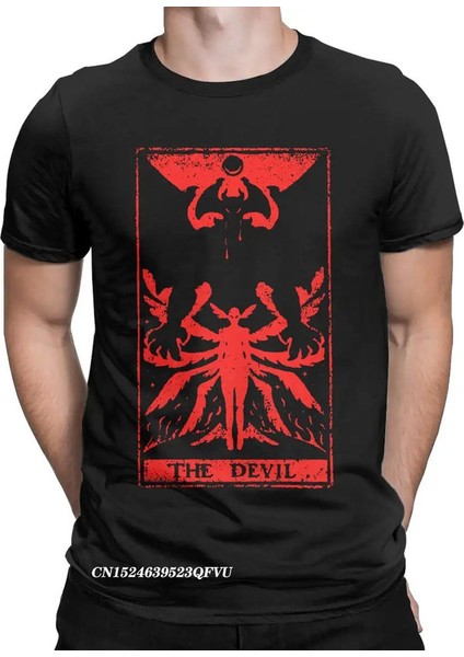 Şeytan Tarot Debiruman Devilman Crybaby Erkekler Tshirt Japonya Anime Tee Fil Harajuku Manga T-Shirts Pamuk Yaz Giysileri: Fuşya/boyut: Xs (Yurt Dışından)