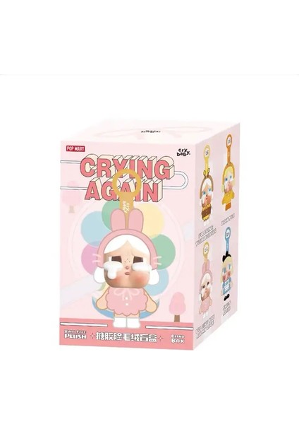 Yeni Orijinal Crybaby Crying Again Seri Serisi Kutu Çantası Vinil Yüz Bebek Crybaby Peluş Kolye Keychain Kutusu Oyuncak Süslü: Random 1 Kutu (Yurt Dışından)