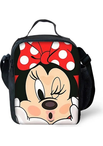 Karikatür Fare Mickeys Minnies Erkek Kız Öğrenci Açık Mekan Piknik Için Yalıtımlı Büyük Kapasite Çantası Remerable Termal Soğuklu Yemeğe Kutu Renk: CB171DM01A6/BOYUT: 25X20X5CM (Yurt Dışından)