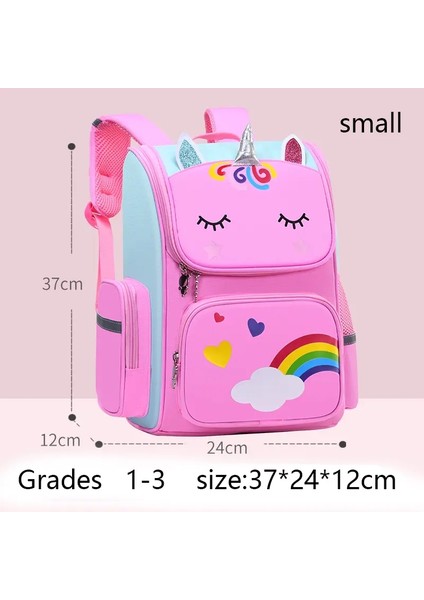 Kız Unicorn Çocuklar Için Çocuk Sırt Çantası Kitap Çantası Gökkuşağı Gözleri Okul Çantası Genç Kız Sırt Çantası, Su Geçirmez Mochilascolor: Küçük-Navy (Yurt Dışından)